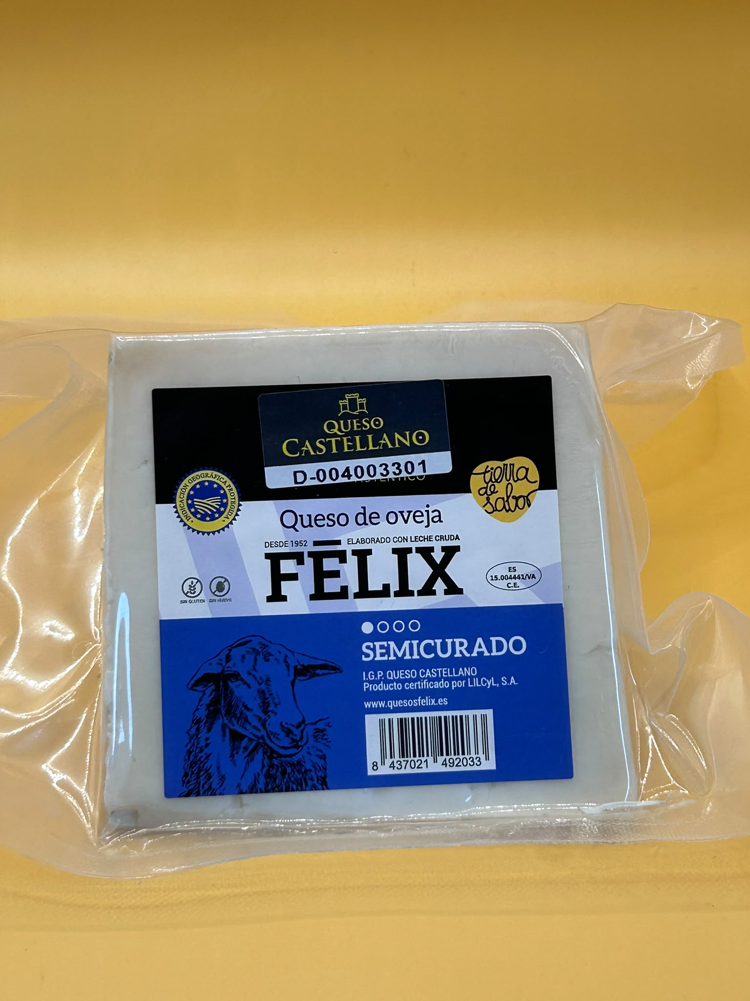 Queso Castellano Félix semicurado de oveja