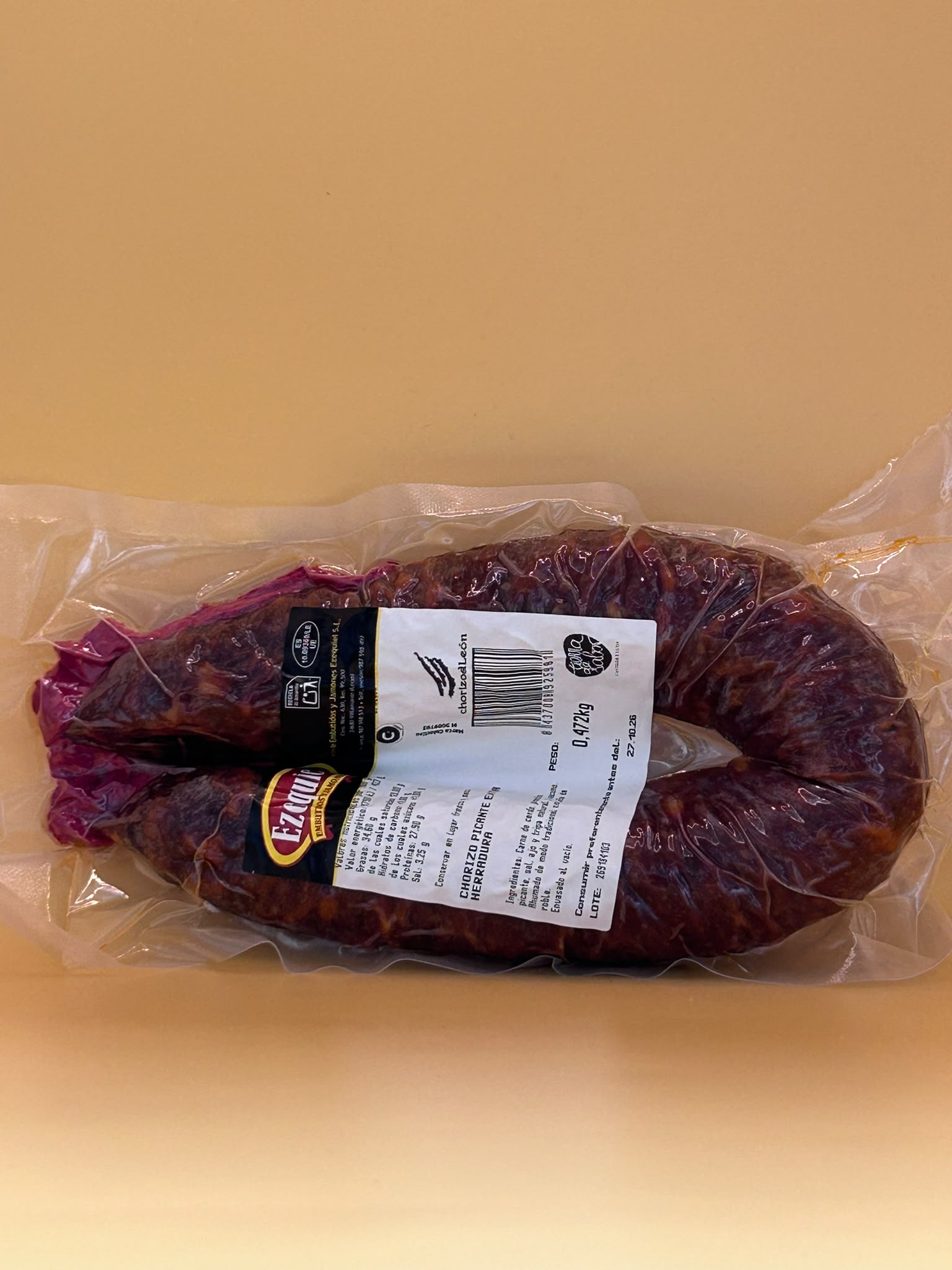 Chorizo picante extra herradura Ezequiel