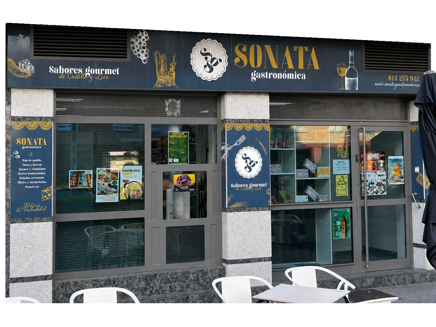 Fachada y entorno de Sonata Gastronómica en Valladolid